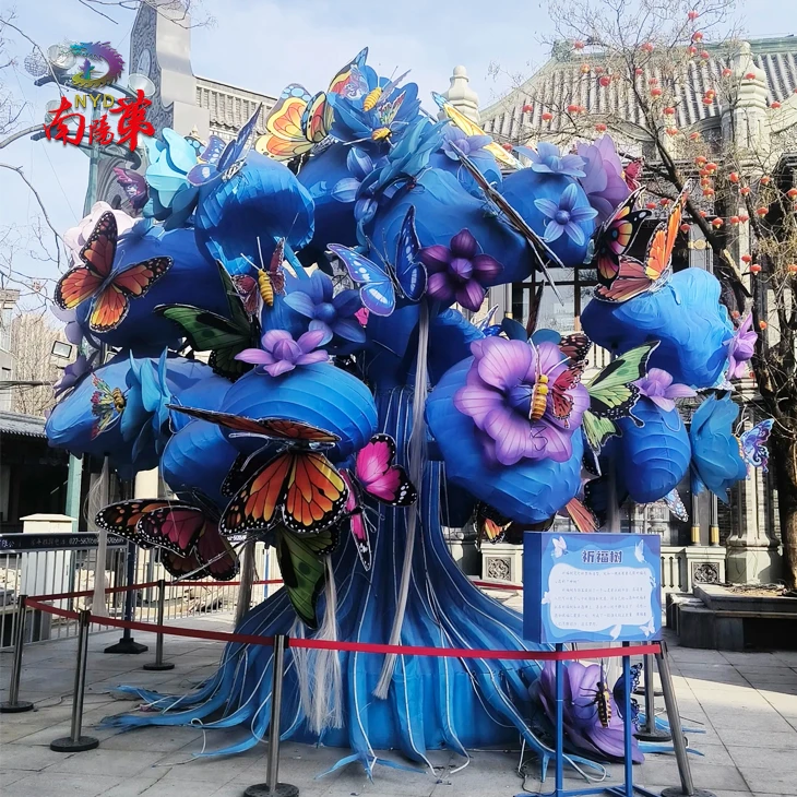 Giant Fabric Lantern Tree With Butterflies suppliers Giant Fabric Lantern Tree With Butterflies suppliers