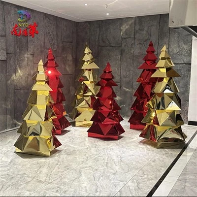 Christmas Mirrored Acrylic Trees
