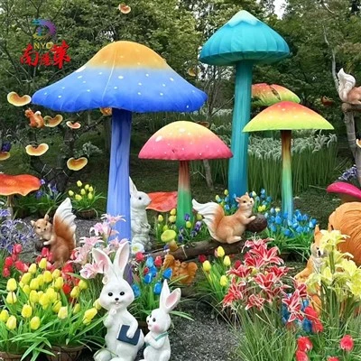 Kinesisk LED Mushroom Lantern Show