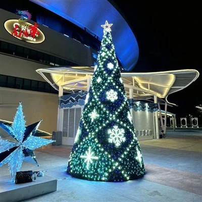 Large Christmas Tree with Lights